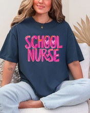 Load image into Gallery viewer, School Nurse Painted Tee