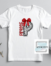 Load image into Gallery viewer, Red Dalmatian PIRATES Design ADULT Tee