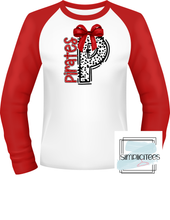 Load image into Gallery viewer, Red Dalmatian PIRATES Design ADULT Tee