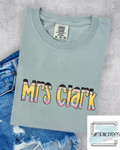 Load image into Gallery viewer, Pencil Name Tee CUSTOMIZABLE

