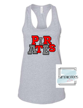 Load image into Gallery viewer, Red and Checkered PIRATES Design ADULT Tee
