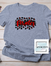 Load image into Gallery viewer, Pirate Leopard Black and Red
