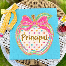 Load image into Gallery viewer, Pastel Polka Dot Apple CUSTOMIZABLE tee
